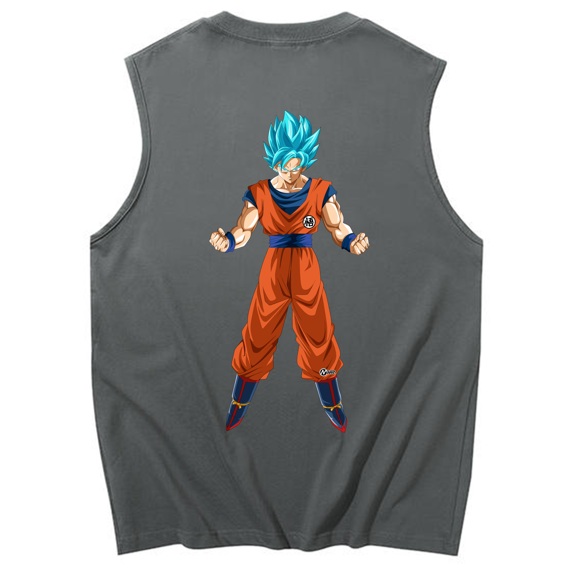 （画像用） ドラゴンボール 孫悟空（そん ごくう）Son Goku カカロット DRAGON BALL Kakarotto コットン100％タンクトップ（背面プリント）